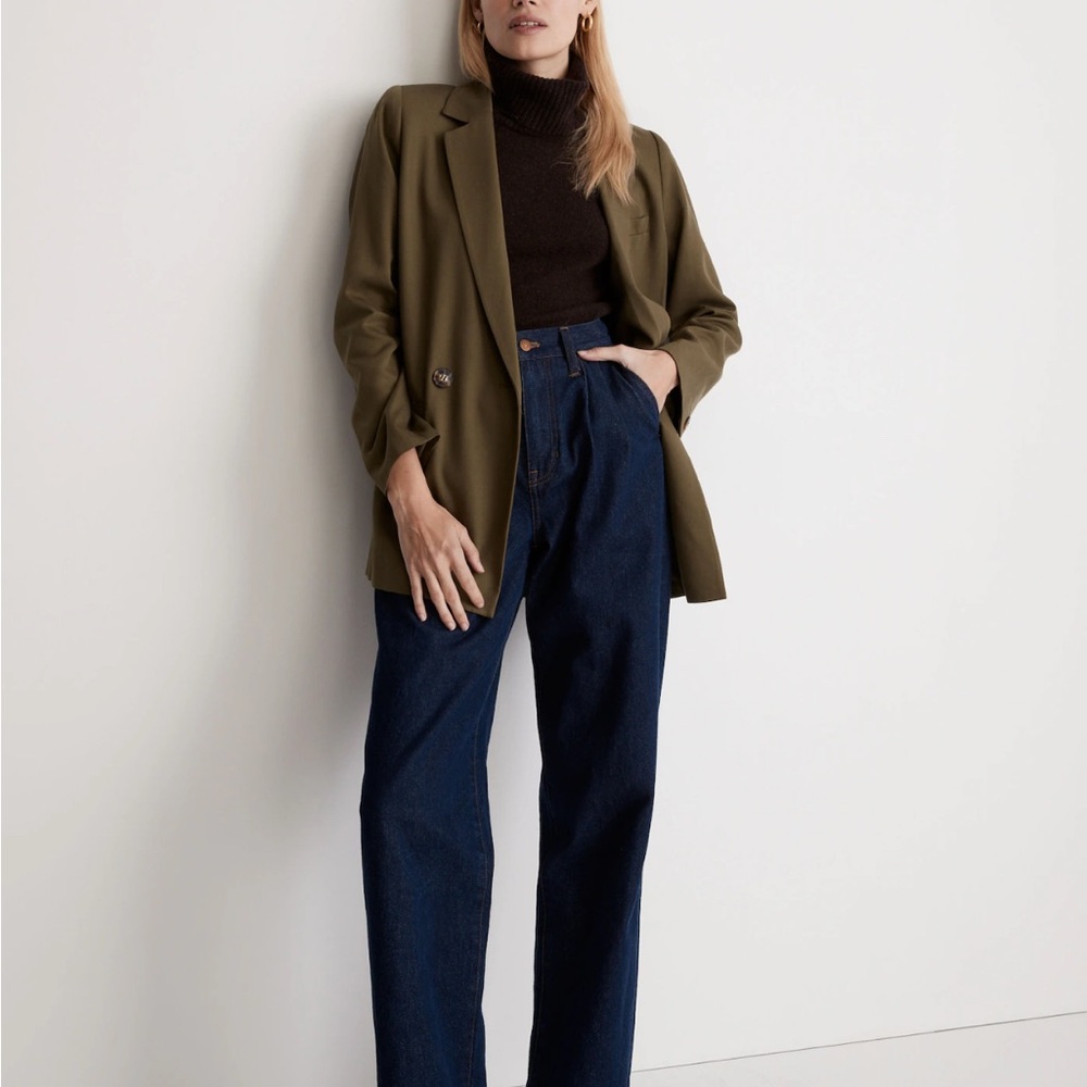 Madewell Drapeweave Caldwell Double-Breasted Blazer - Picture 7 of 8